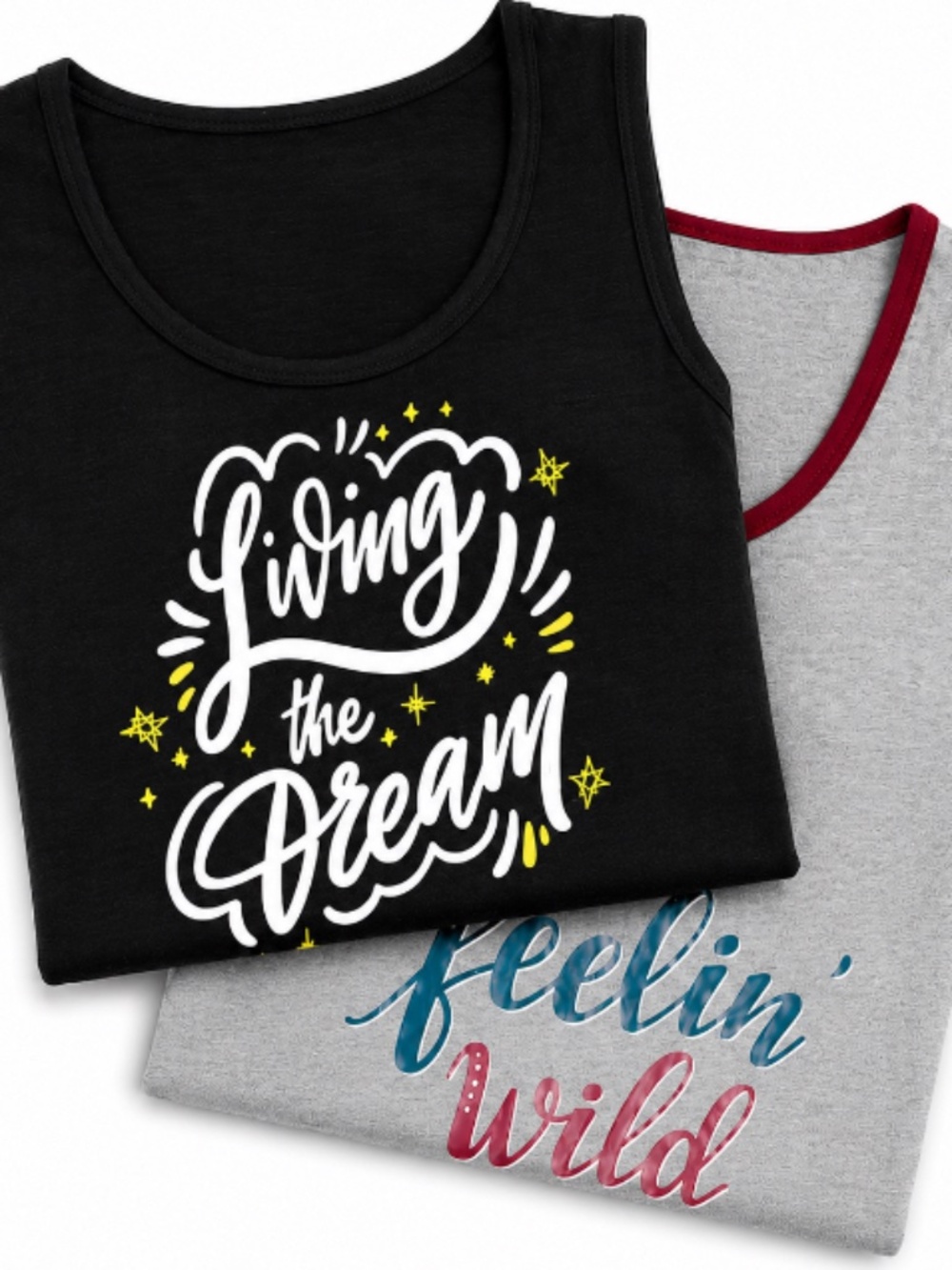 Secret Treasures Women's 2-Pack Graphic Sleep Tank Tops
